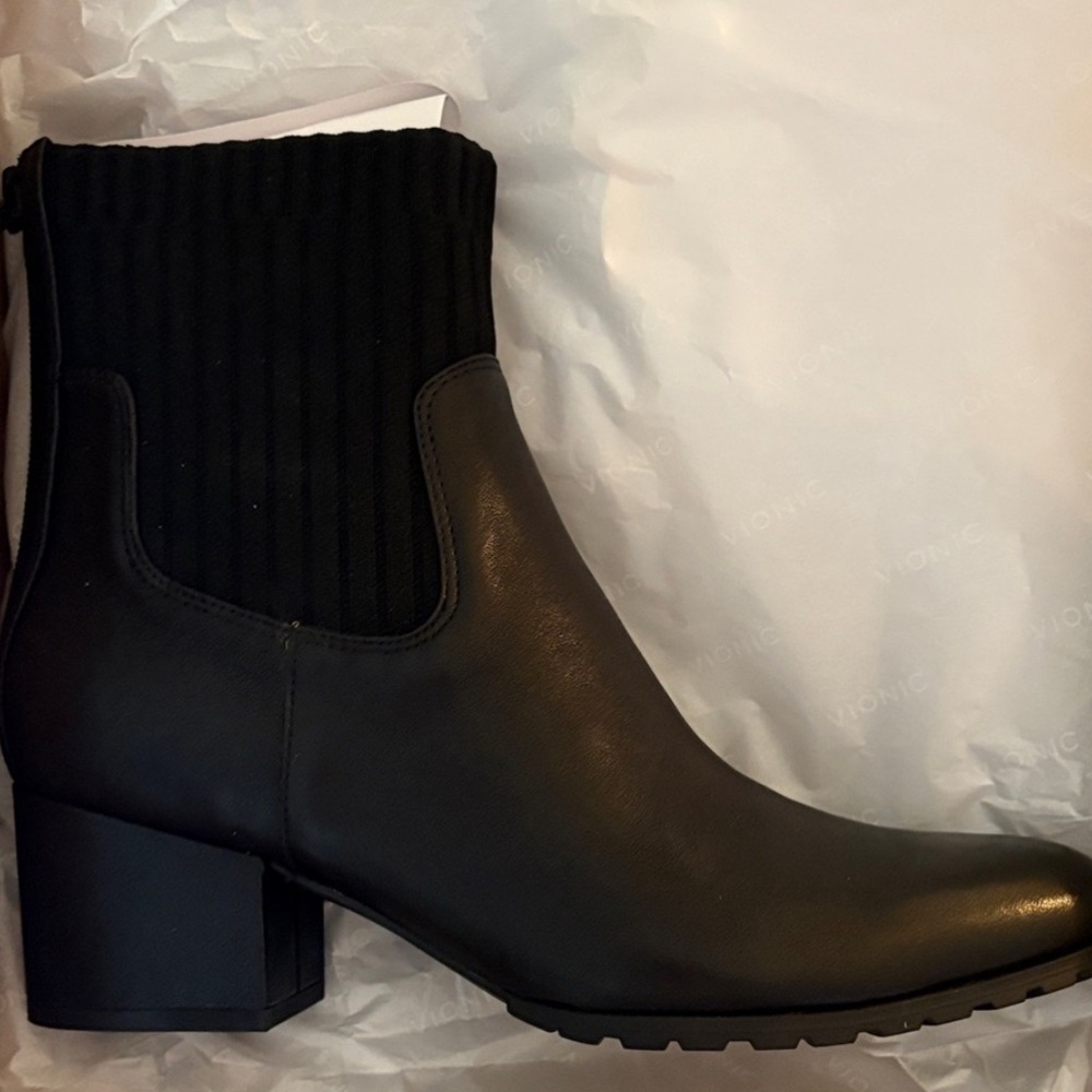 Vionic Black Ankle Booties - image 1